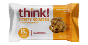 Think! Crispy Protein Squares Toffee Pretzel Crunch 1.52oz 10ct